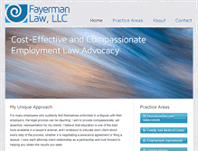 Tablet Screenshot of fayermanlaw.com